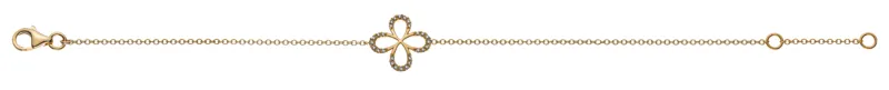 Armband Rundanker Gelbgold 750 mit 28 Brillanten 0.09ct