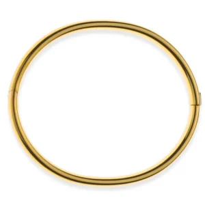Armreif mit Scharnier Gelbgold 750 oval poliert