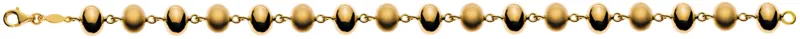 Armband Gelbgold 750 Linsen satiniert poliert 19cm