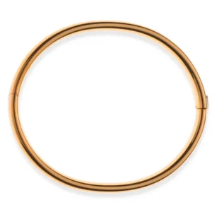 Armreif Rotgold 750 mit Scharnier oval 6x3.6mm