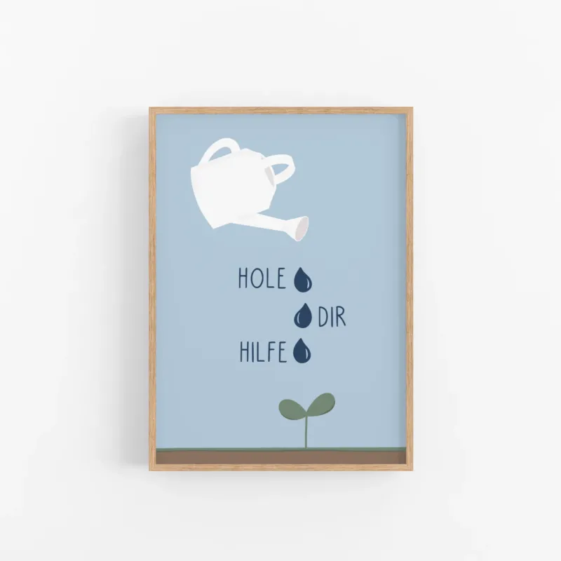 Poster 03 "Hole dir Hilfe" Mutmachposter A3 - DieGrundschulkiste X misserena