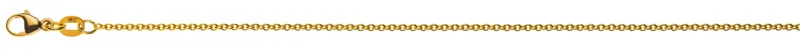 Collier Rundanker Gelbgold 375 ca. 1.6mm Light Version