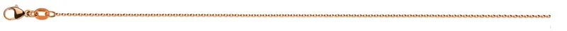 Collier Anker oval Rotgold 750 ca. 1.2mm Messerschliff
