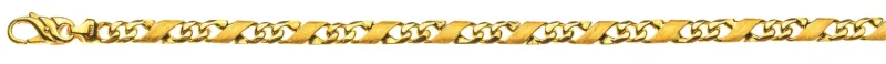Armband satiniert poliert Gelbgold 750 ca. 5.0 mm