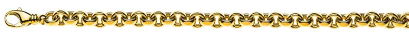 Collier Erbs Gelbgold 750 Handarbeit 7,7mm 45 cm