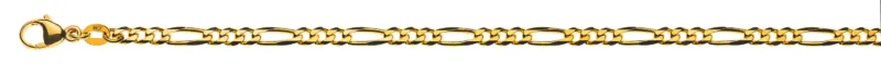Armband Figaro Gelbgold 750 ca. 3.4 mm