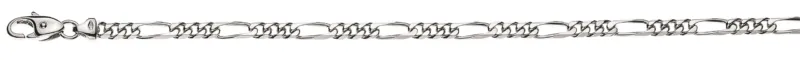 Armband Figaro Weissgold 750 ca. 4,0 mm