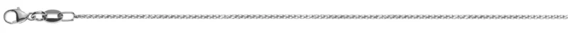 Collier Franco diamantiert Weissgold 750 ca. 1,0mm