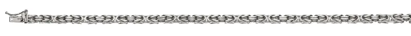 Armband Konigskette Weissgold 750 3.3 mm