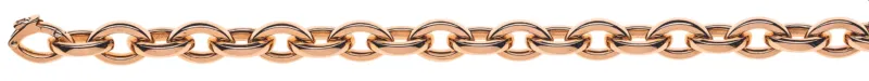 Collier Navette Rotgold 750 Carré-Draht Brillant 0.02ct 45cm