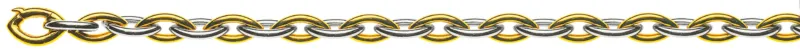 Armband Navette Bicolor 750 Gelb- & Weissgold 20cm
