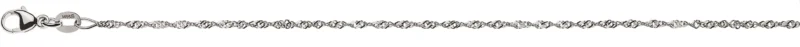 Collier Singapur Weissgold 750 ca. 1.5mm