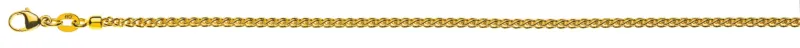 Collier Zopf Gelbgold 750 ca. 2.15mm