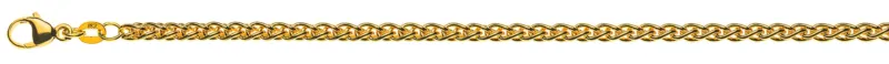 Armband Zopf Gelbgold 750 ca. 3.3 mm