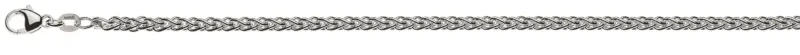 Armband Zopf Weissgold 750 ca. 3.3mm
