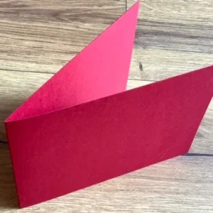 Klappkarte B6 quer dunkelrot 11,5x16,5cm