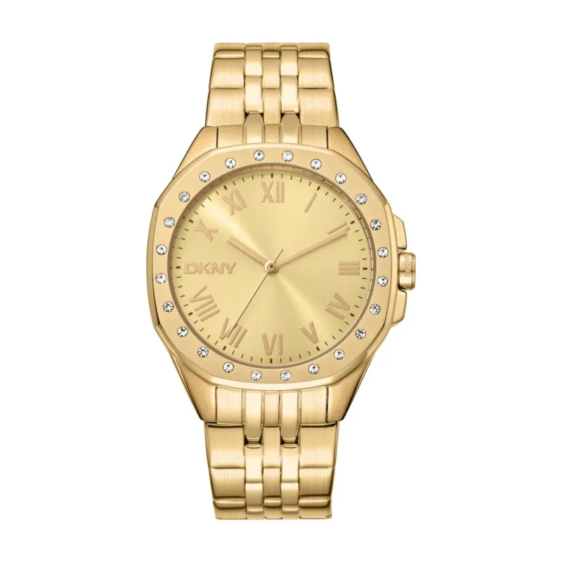 DKNY Damenuhr Brooklyn Maxi Gold