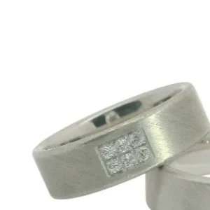 925 Silber rhodinierte Partnerring - LSZ-30/6