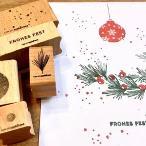 Holzstempel Weihnachten Cats on appletrees° - Polly Paper - Umweltfreundliche Schreibwaren