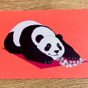 Postkarte Yoga Panda A6 (Maydell)