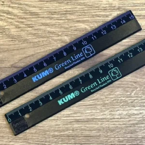 Lineal 15cm Recyclingplastik schwarz KUM