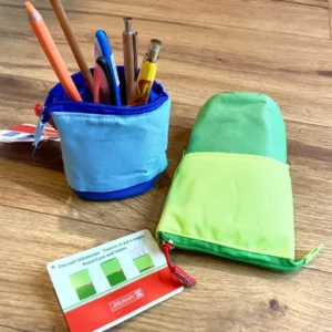 Etui + Stifteköcher Federtasche Brunnen blau
