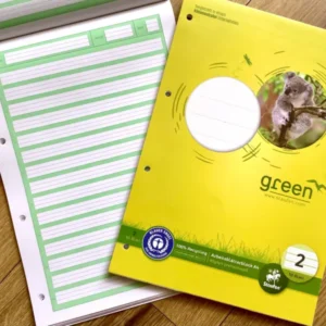 Arbeitsblock A4 Lin.2 50Bl. gelocht Recycling