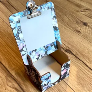 Zettelbox + Mini-Klemmbrett Sasson floral