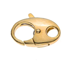 Karabiner Oval Gelbgold 750 15x9mm