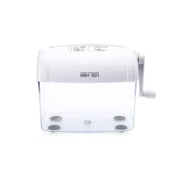 Nakabayashi NSH-S01 Compact Manual Shredder White