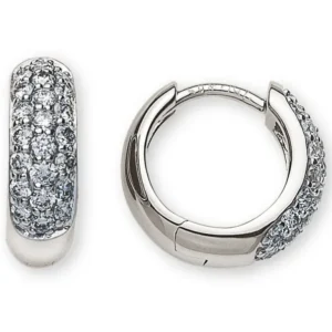 Creolen Weissgold 750 mit 44 Brillanten 0.48ct