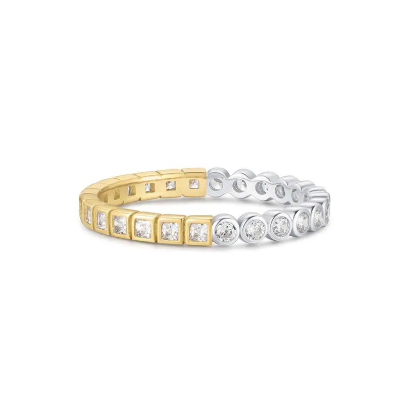 Ania Haie Ring Melodic Poet Bicolor