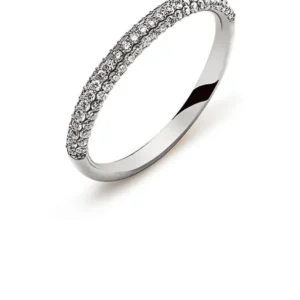 Ring Weissgold 750 mit 79 Brillanten H SI 0.38 ct.