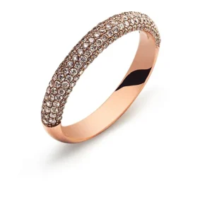 Ring Rotgold 750 mit 149 Brillanten 0,66 ct.