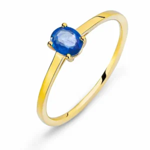 Ring Gelbgold 750 mit Saphir 0.39 ct.