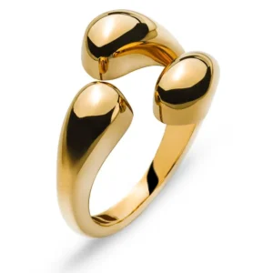 Ring Gelbgold 750 Tropfen Design