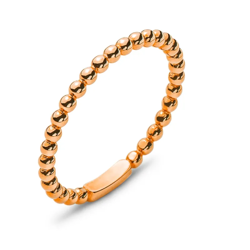 Ring Rotgold 750 Beisteckring Kugeli 1.65mm