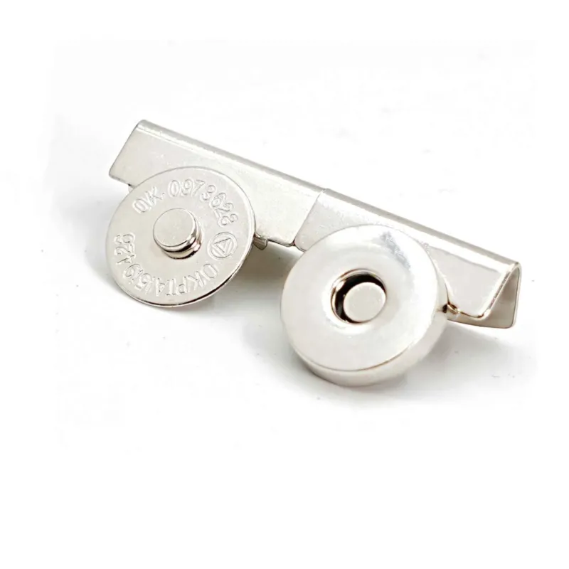 17mm Heavy-Duty Magnetic Clasp with Clip Extra Thick Closure 10pcs Silver