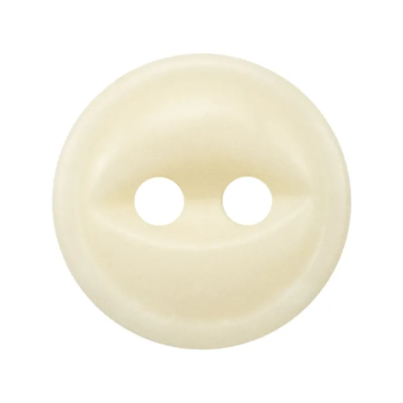 11.5mm Ivory Two-Hole Fish-Eye Bovine Bone Buttons for Shirt 10pcs