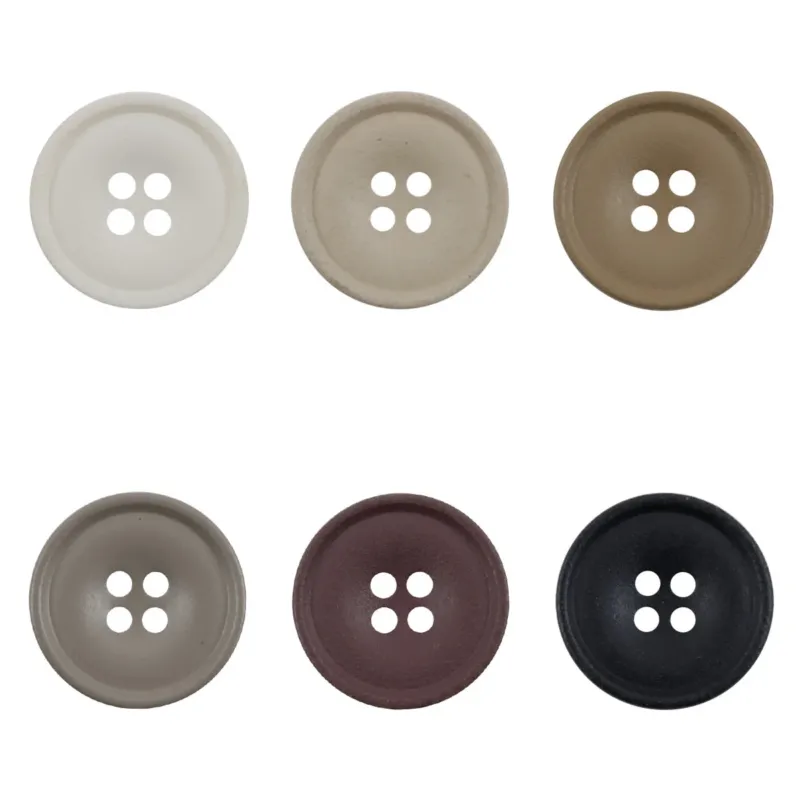 Matte Resin Coat Buttons 50 Pack