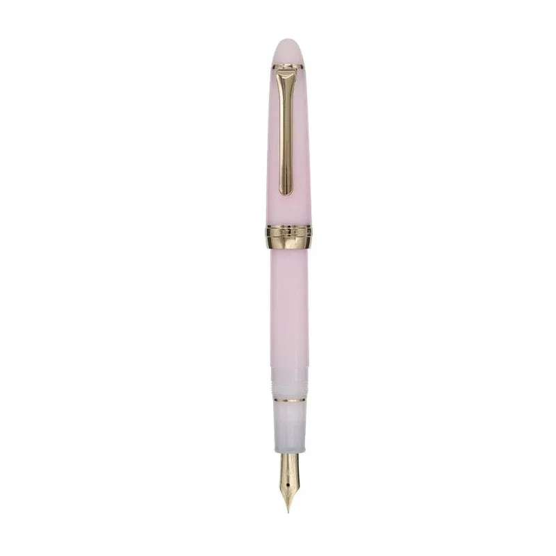 SHIKIORI Kusa Asobi Fountain Pen with Converter, Resin Body & Stainless Steel Nib Pink