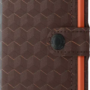Secrid Miniwallet Optical Brown-Orange mit Gravur - MOp-Brown-Orange