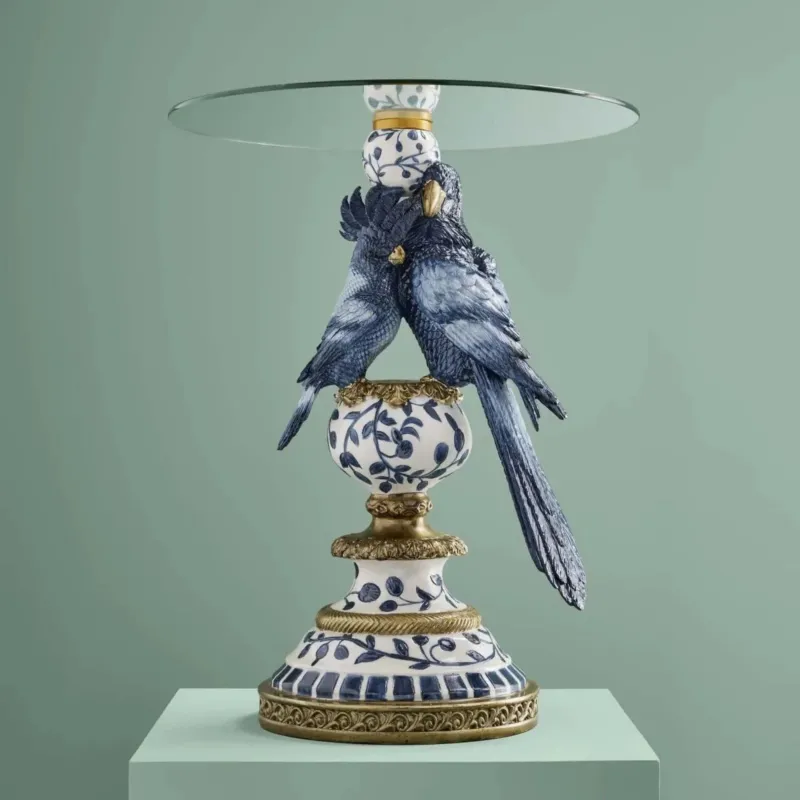 Side Table with Parrots by Werns