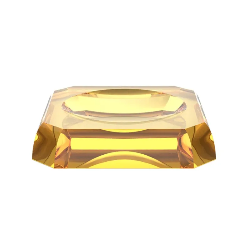 Amber Glass Bathroom Accessories Soap Dish by Decor Walther - |VESIMI Design|