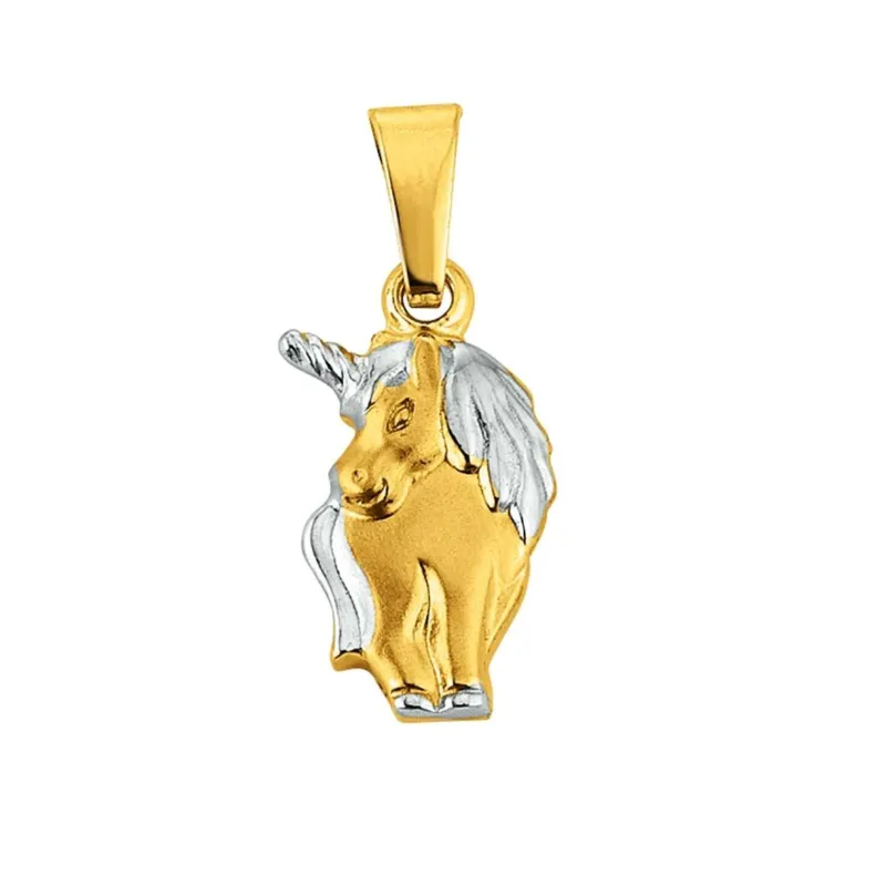 Anhänger Einhorn Gelbgold-Weissgold 750 Gold - 1556.08900/0001