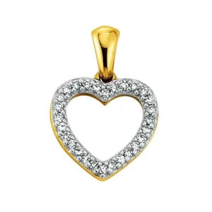 Anhänger Herz aus 750 Gelbgold - 1156.08890/0002