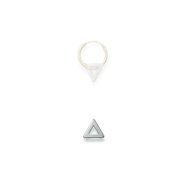 Anhänger Triangel Weissgold 750 Weissgold - 1298.02073/0002