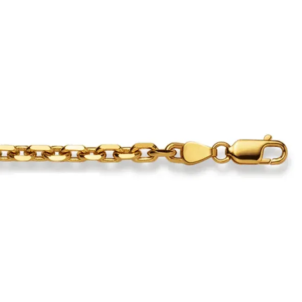 Ankerhalskette 18 Karat Gold -750 in Gelbgold 45cm - 60 cm x 3.6 mm
