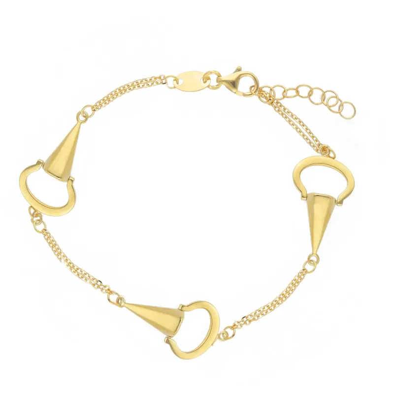 Armband aus 18 Karat Gelbgold mit Elementdesign 17 + 2 cm - 278378