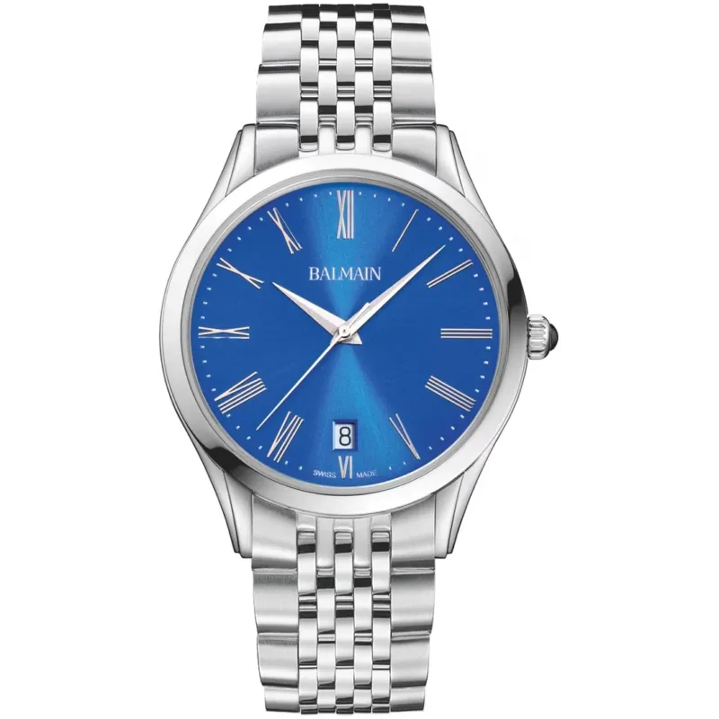 Balmain Classic R Gent 41 mm Herrenuhr Blau Silber - B4101.31.90